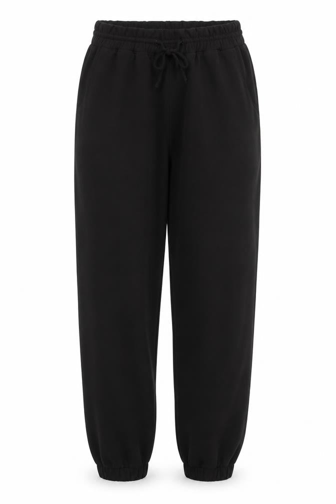 Papaya Womens Black Polyester Trousers Size 8 L28 in Regular Drawstring