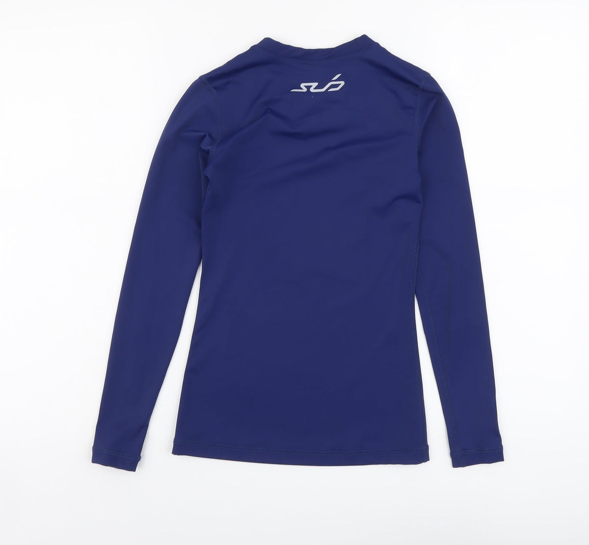 SVD Womens Blue Nylon Pullover T-Shirt Size XS V-Neck Pullover