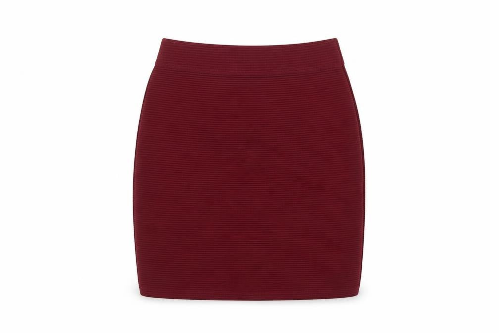 Select Womens Red Polyester Bandage Skirt Size 6