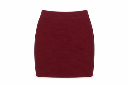 Select Womens Red Polyester Bandage Skirt Size 6