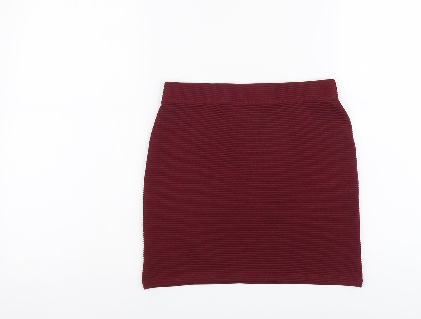 Select Womens Red Polyester Bandage Skirt Size 6