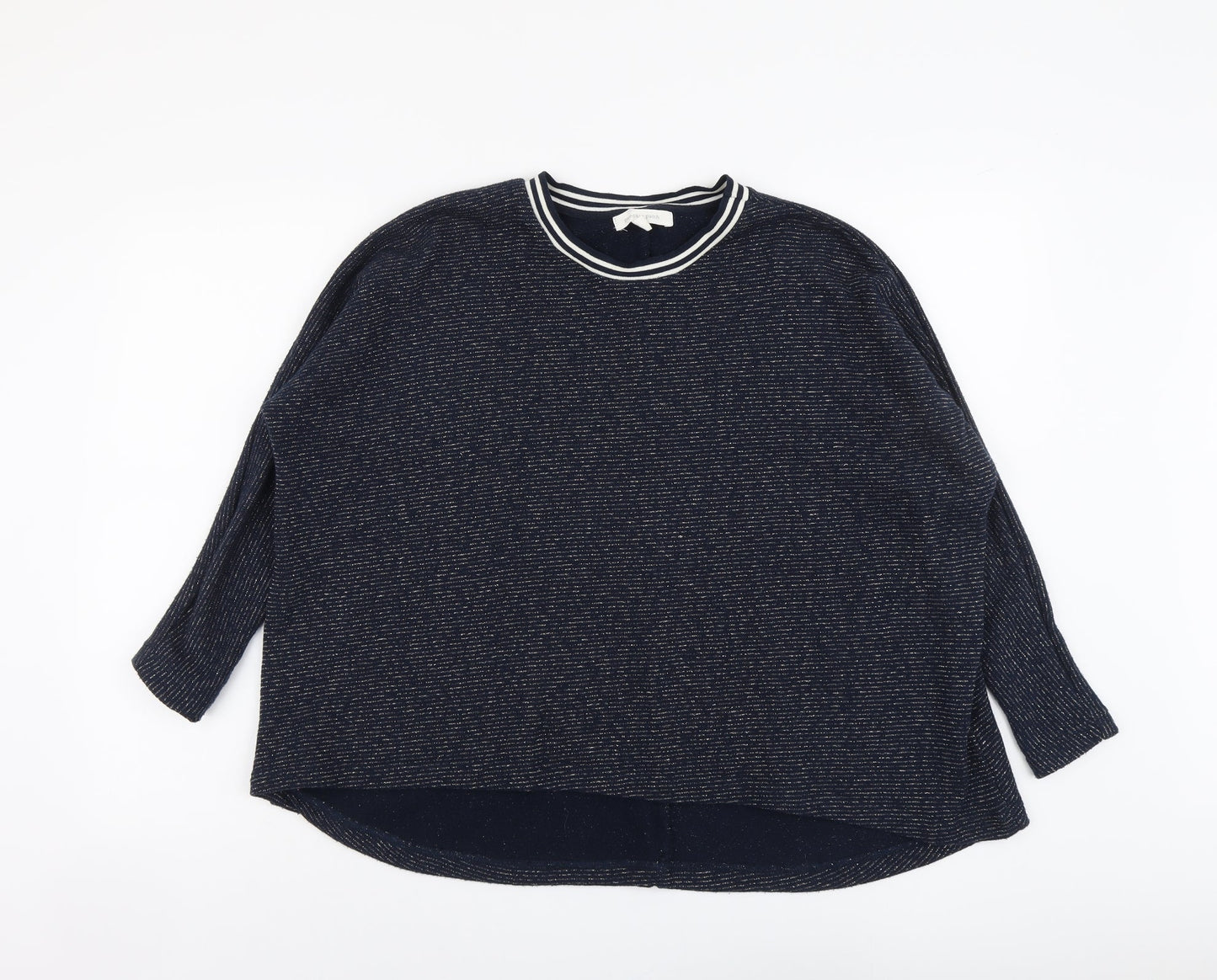 Pumpkin Patch Womens Blue Round Neck Polyester Pullover Jumper Size 10