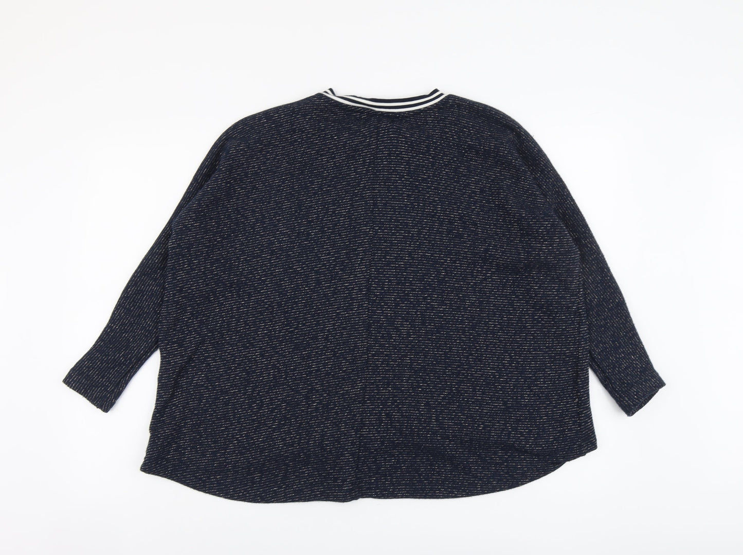 Pumpkin Patch Womens Blue Round Neck Polyester Pullover Jumper Size 10