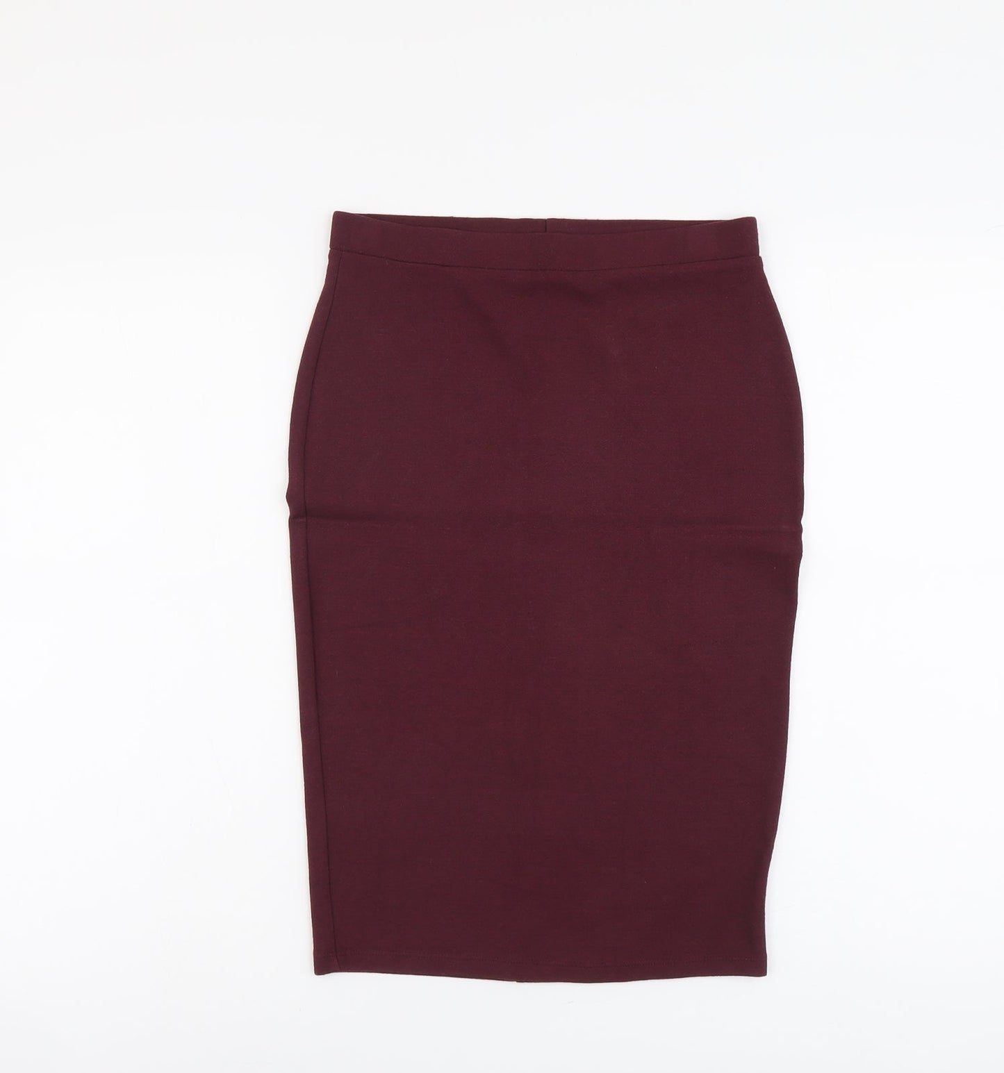 F&F Womens Red Viscose Bandage Skirt Size 8