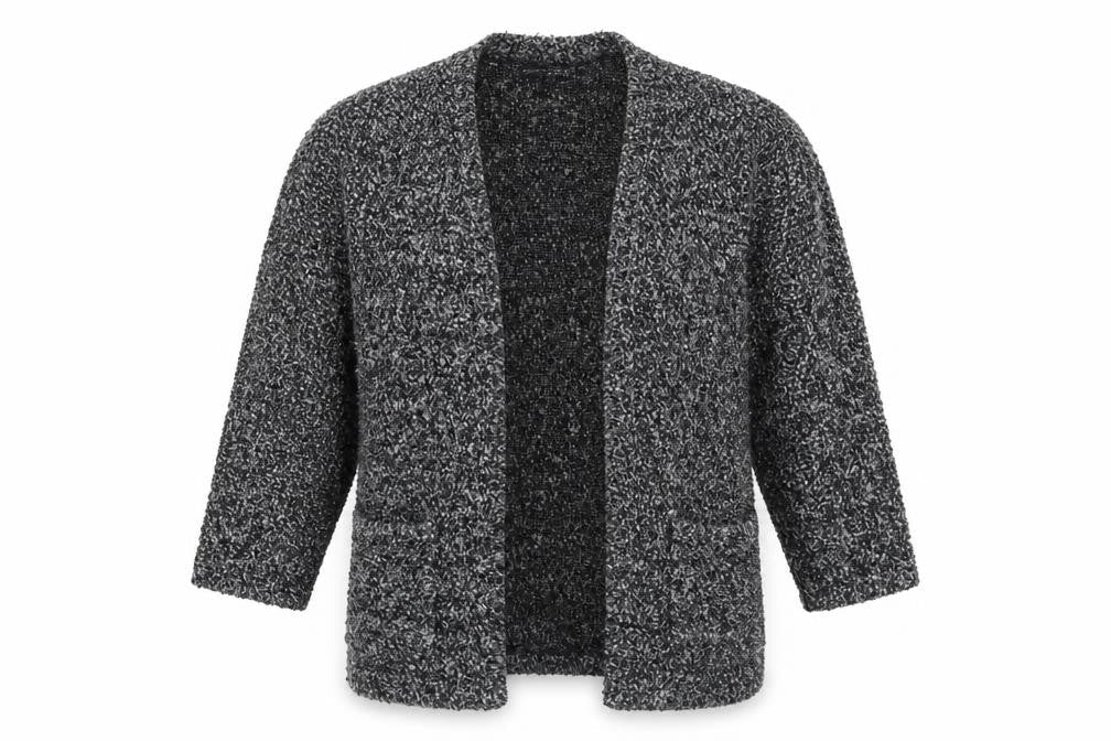 Atmosphere Womens Grey V-Neck Acrylic Cardigan Jumper Size 8