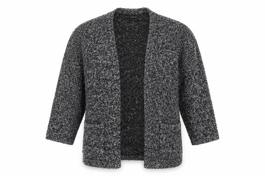 Atmosphere Womens Grey V-Neck Acrylic Cardigan Jumper Size 8