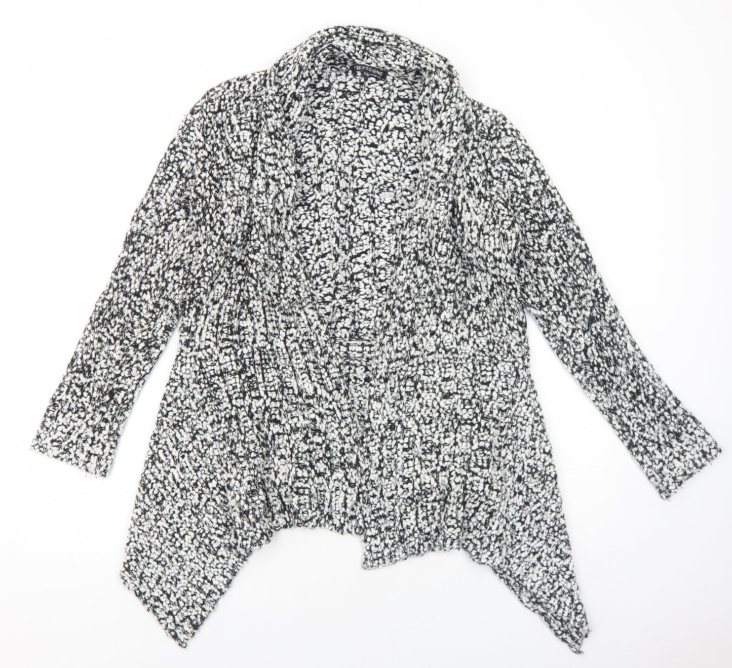 Firebrand Womens White Collared Acrylic Pullover Jumper Size M