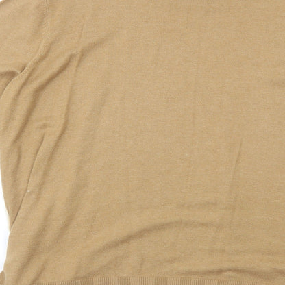 Next Womens Beige Boat Neck Acrylic Pullover Jumper Size 20 - Tie Sides