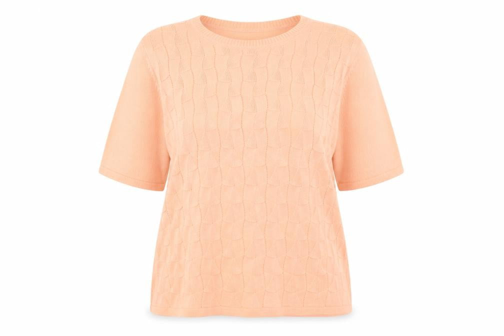 Preworn Womens Pink Round Neck Acrylic Pullover Jumper Size 16 Pullover