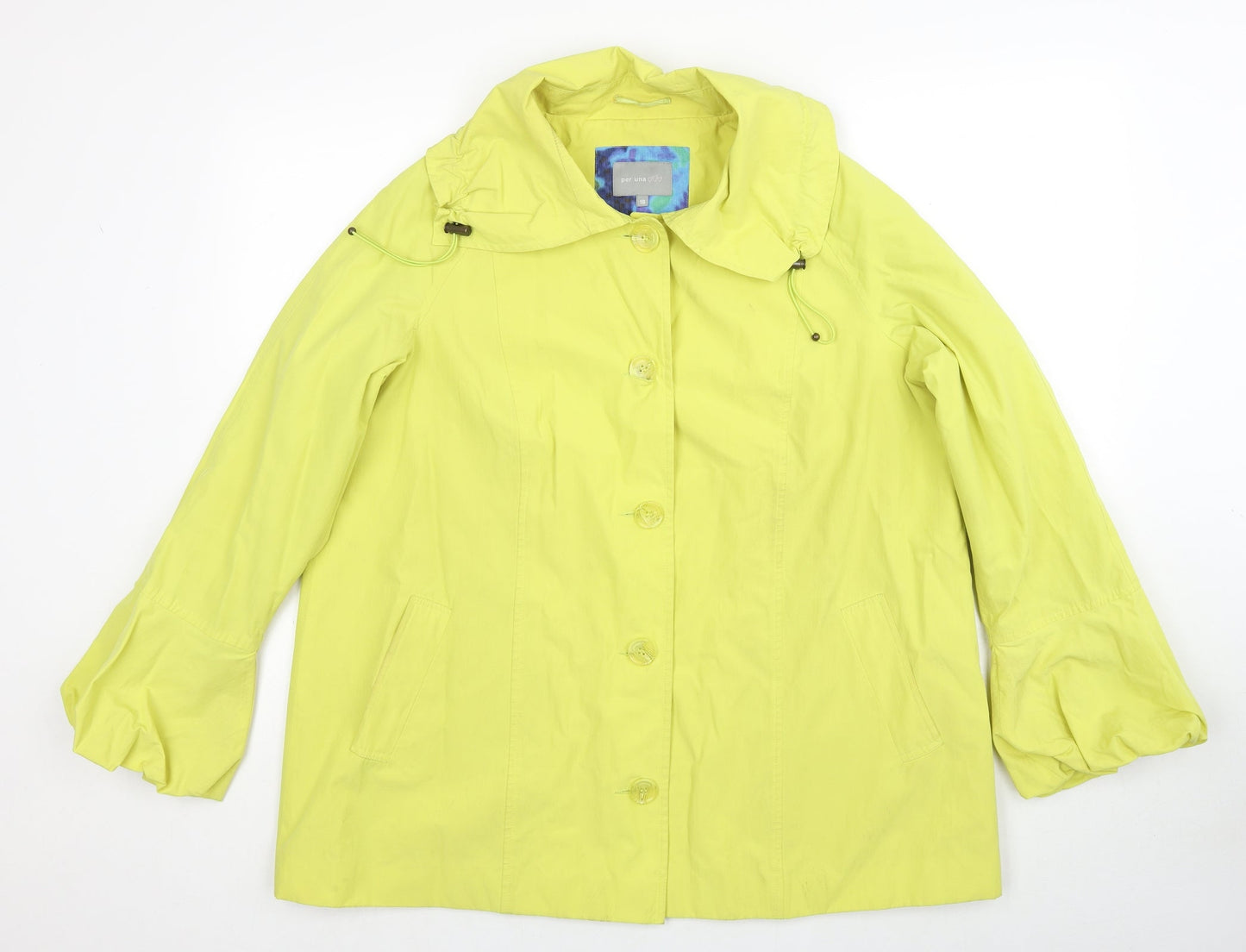 Per Una Womens Yellow Jacket Size 18 Button