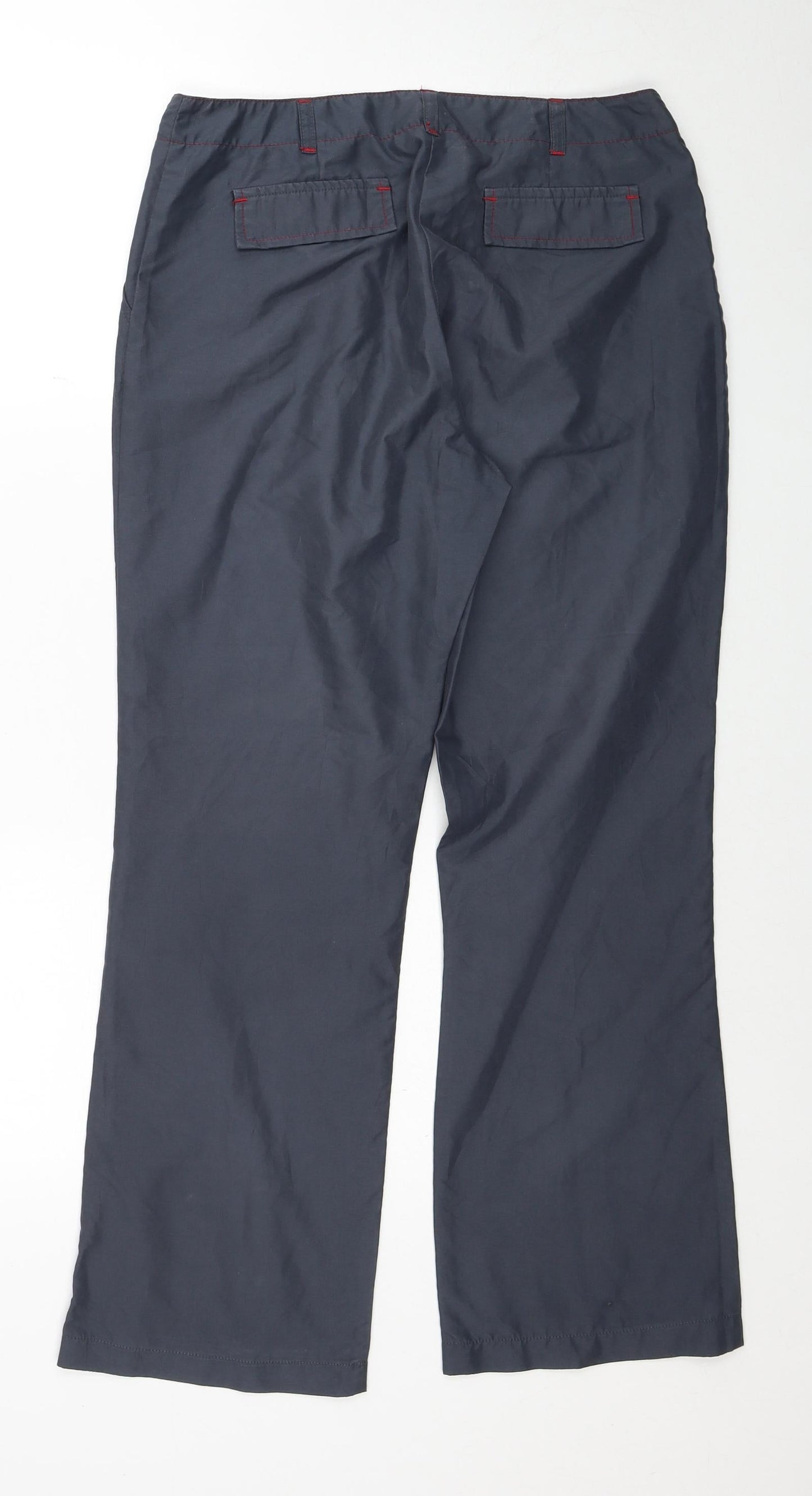 Dorothy Perkins Womens Grey Polyester Carpenter Trousers Size 10 Regular Zip