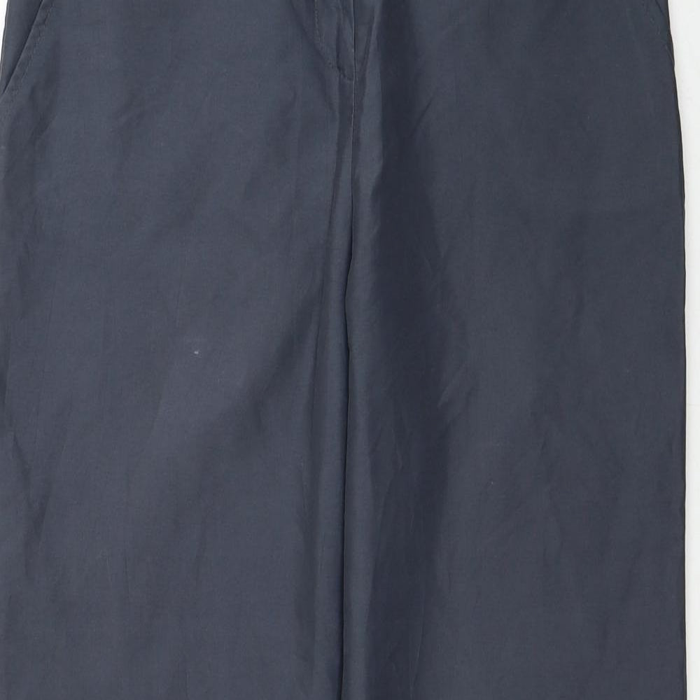 Dorothy Perkins Womens Grey Polyester Carpenter Trousers Size 10 Regular Zip