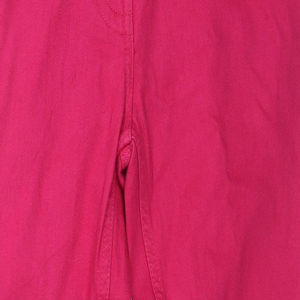 Pineapple Womens Pink Cotton Straight Jeans Size 8 Regular Zip