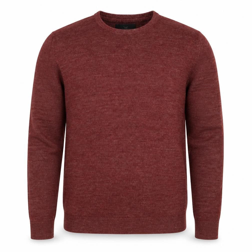 Threadbare Mens Red Round Neck Acrylic Pullover Jumper Size S Long Sleeve