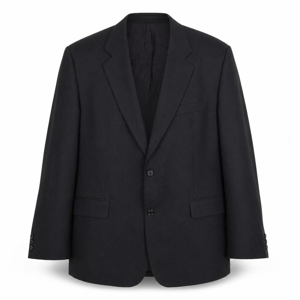Dunn&Co. Mens Black Polyester Jacket Suit Jacket Size 44 Regular