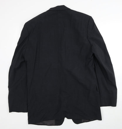 BARUTTI Mens Grey Polyester Jacket Suit Jacket Size 38 Regular
