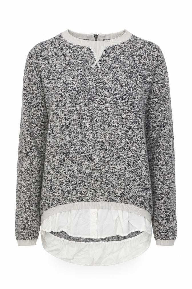 NEXT Womens Grey Round Neck Cotton Pullover Jumper Size 6