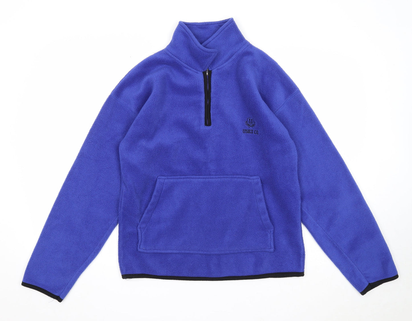 Used.Co Sport Womens Blue Polyester Pullover Sweatshirt Size S - Quarter-Zip
