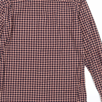 Only & Sons Mens Multicoloured Check Cotton Button-Up Size L Collared Button