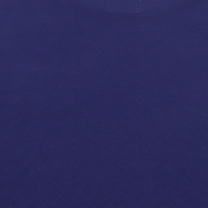 Preworn Womens Blue Polyester Basic T-Shirt Size S Round Neck