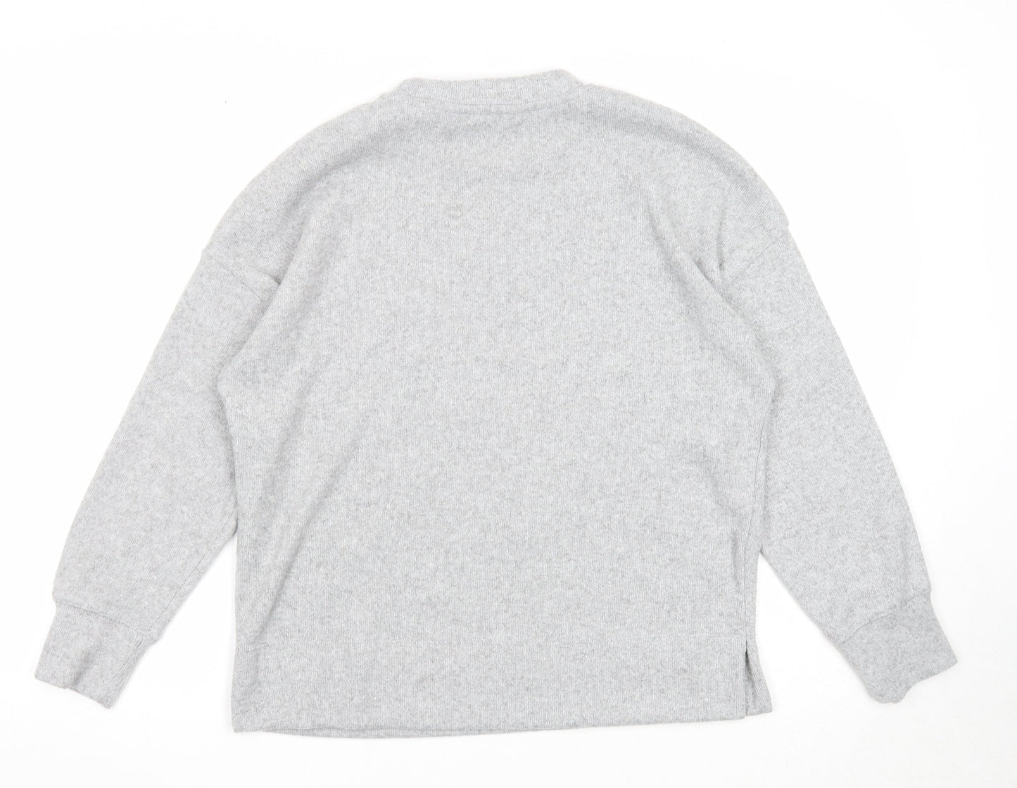 F&F Womens Grey Round Neck Polyester Pullover Jumper Size 10 - Star