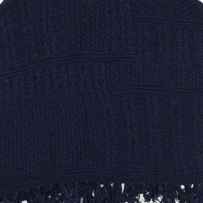 George Womens Blue Round Neck Acrylic Pullover Jumper Size M