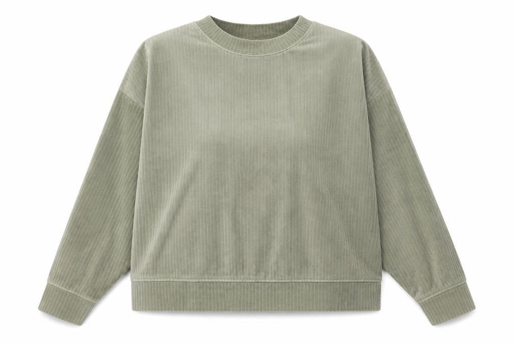 H&M Womens Green Cotton Pullover Sweatshirt Size XL Pullover