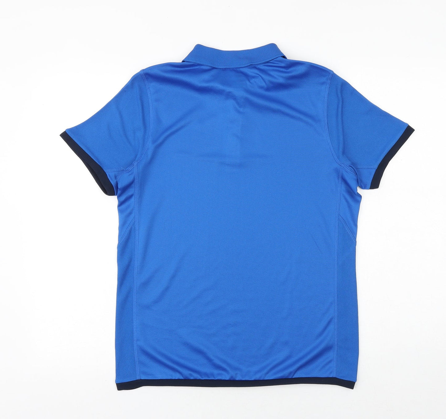 Slazenger Mens Blue Polyester Polo Size XS Collared Button
