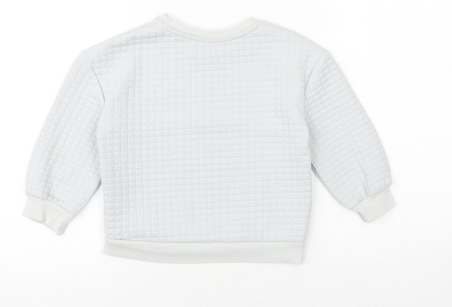 Matalan Boys Grey Cotton Pullover Sweatshirt Size 3-4 Years Pullover