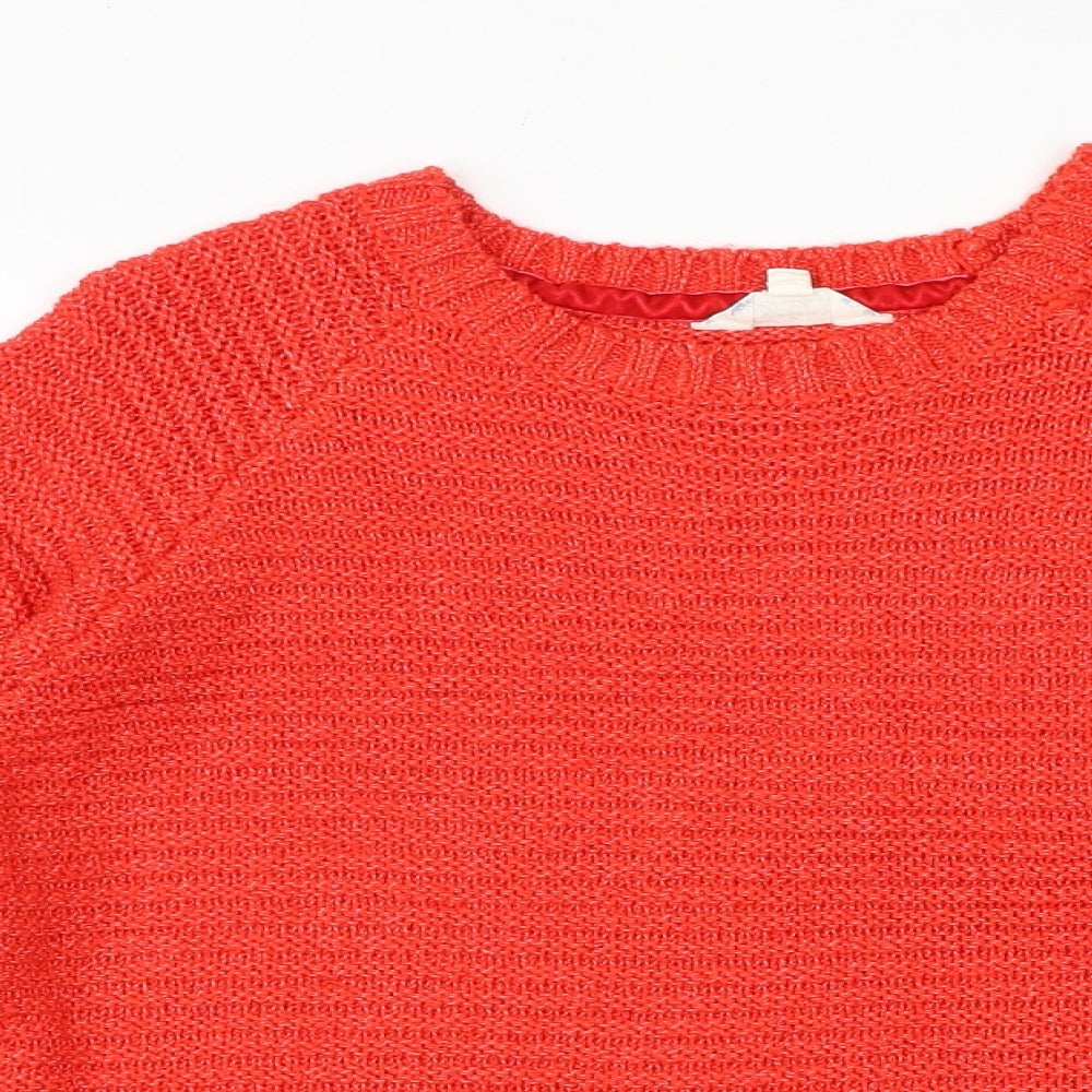 Falmer heritage Womens Red Round Neck Acrylic Pullover Jumper Size M
