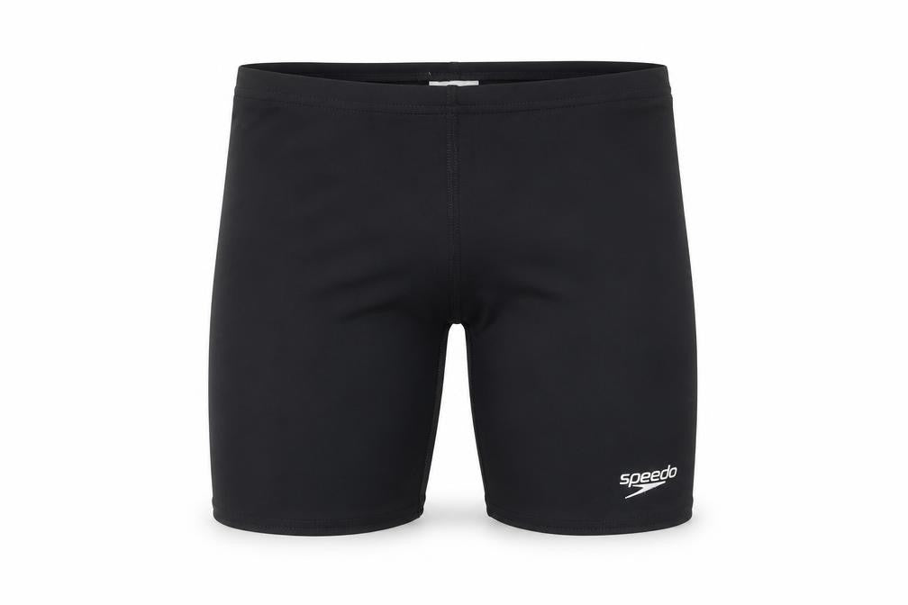 Speedo Girls Black Polyester Compression Shorts Size 8 Years Regular Tie