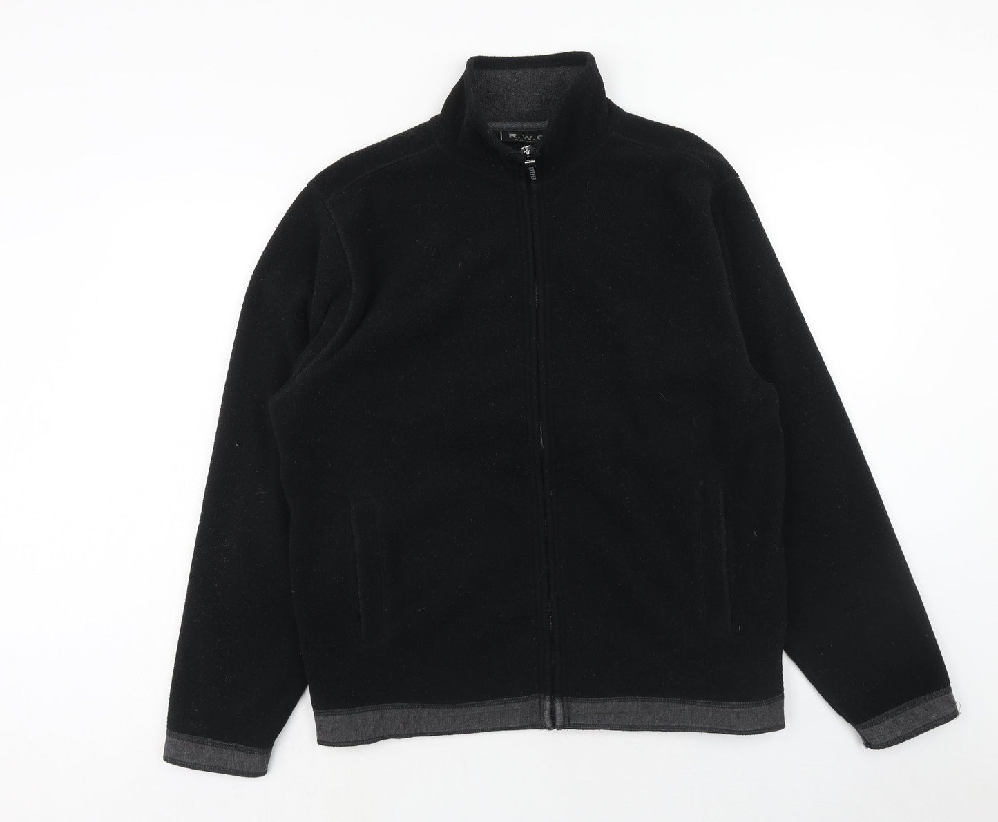 RWC Shop Mens Black Jacket Size M Zip