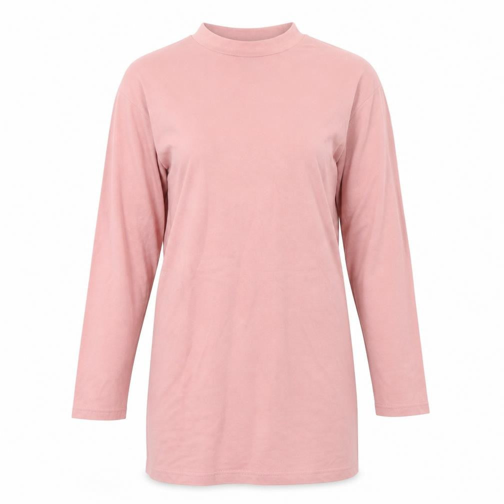 Missguided Womens Pink Polyester Jumper Dress Size 6 Mock Neck Pullover
