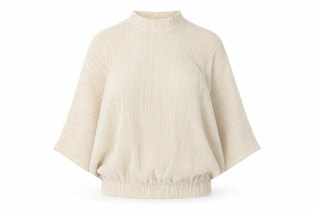 Topshop Womens Brown Polyester Basic Blouse Size 6 Mock Neck - Open Back