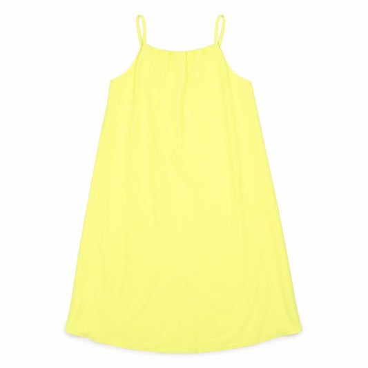 Atmosphere Womens Yellow Polyester Tank Dress Size 8 Square Neck Pullover