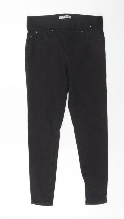 Denim & Co. Womens Black Cotton Jegging Jeans Size 12 Regular