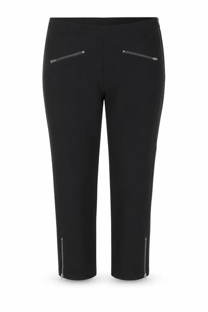 Soft B Womens Black Viscose Trousers Size 10 Regular Zip