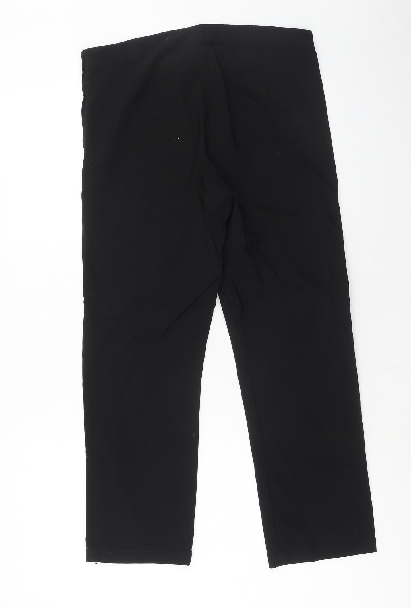 Soft B Womens Black Viscose Trousers Size 10 Regular Zip
