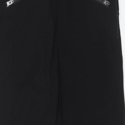 Soft B Womens Black Viscose Trousers Size 10 Regular Zip