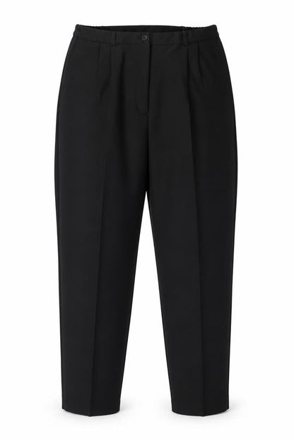 Daxon Womens Black Polyester Trousers Size 18 Regular Zip