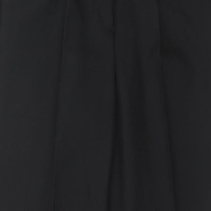 Daxon Womens Black Polyester Trousers Size 18 Regular Zip