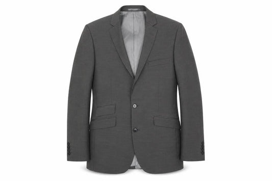 F&F Mens Grey Polyester Jacket Suit Jacket Size 40 Regular