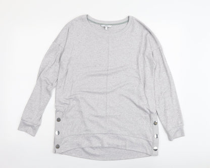 Next Womens Grey Boat Neck Polyester Pullover Jumper Size 12