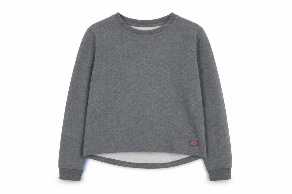 More Mile Girls Grey Geometric Cotton Pullover Sweatshirt Size 13-14 Years Pullover