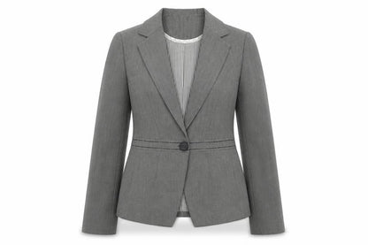 Next Womens Grey Polyester Jacket Blazer Size 8