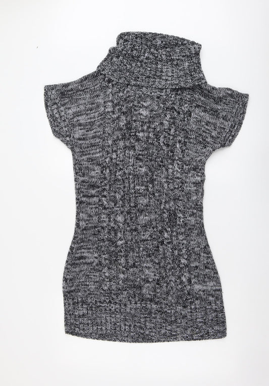 Originals Womens Grey Roll Neck Acrylic Pullover Jumper Size M
