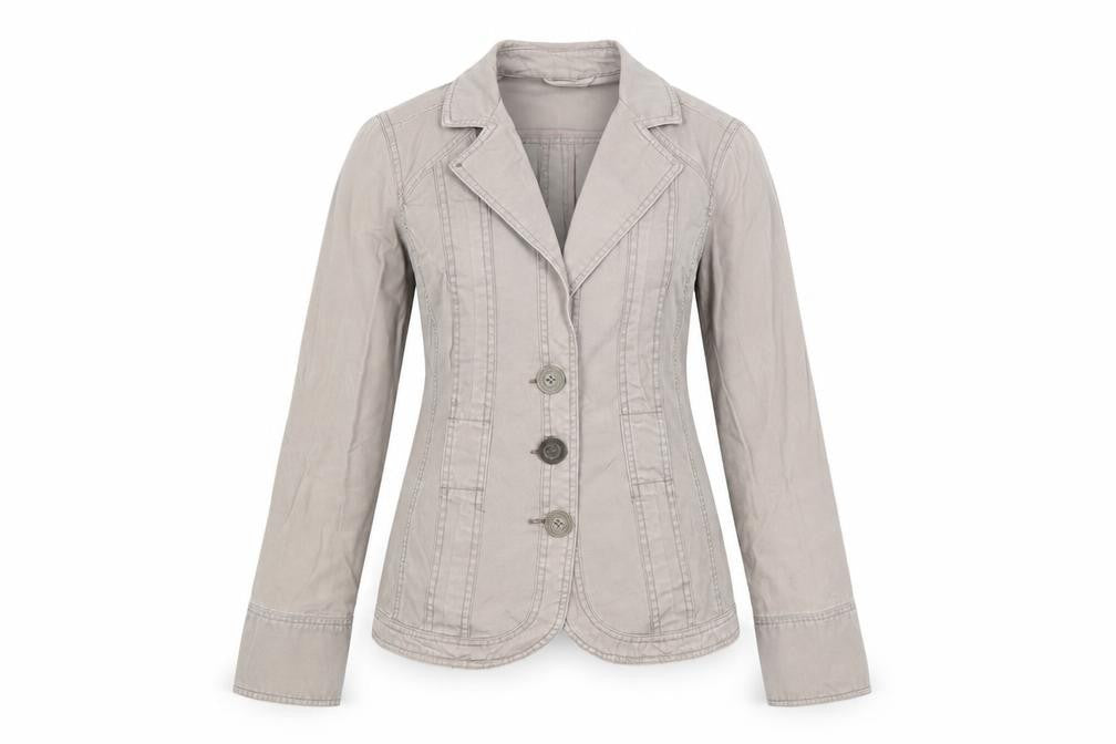 BHS Womens Grey Jacket Blazer Size 10 Buckle
