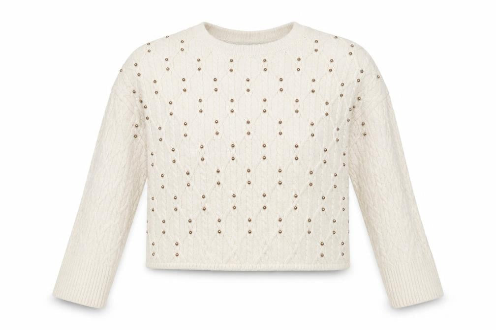 River Island Womens Beige Round Neck Acrylic Pullover Jumper Size XS