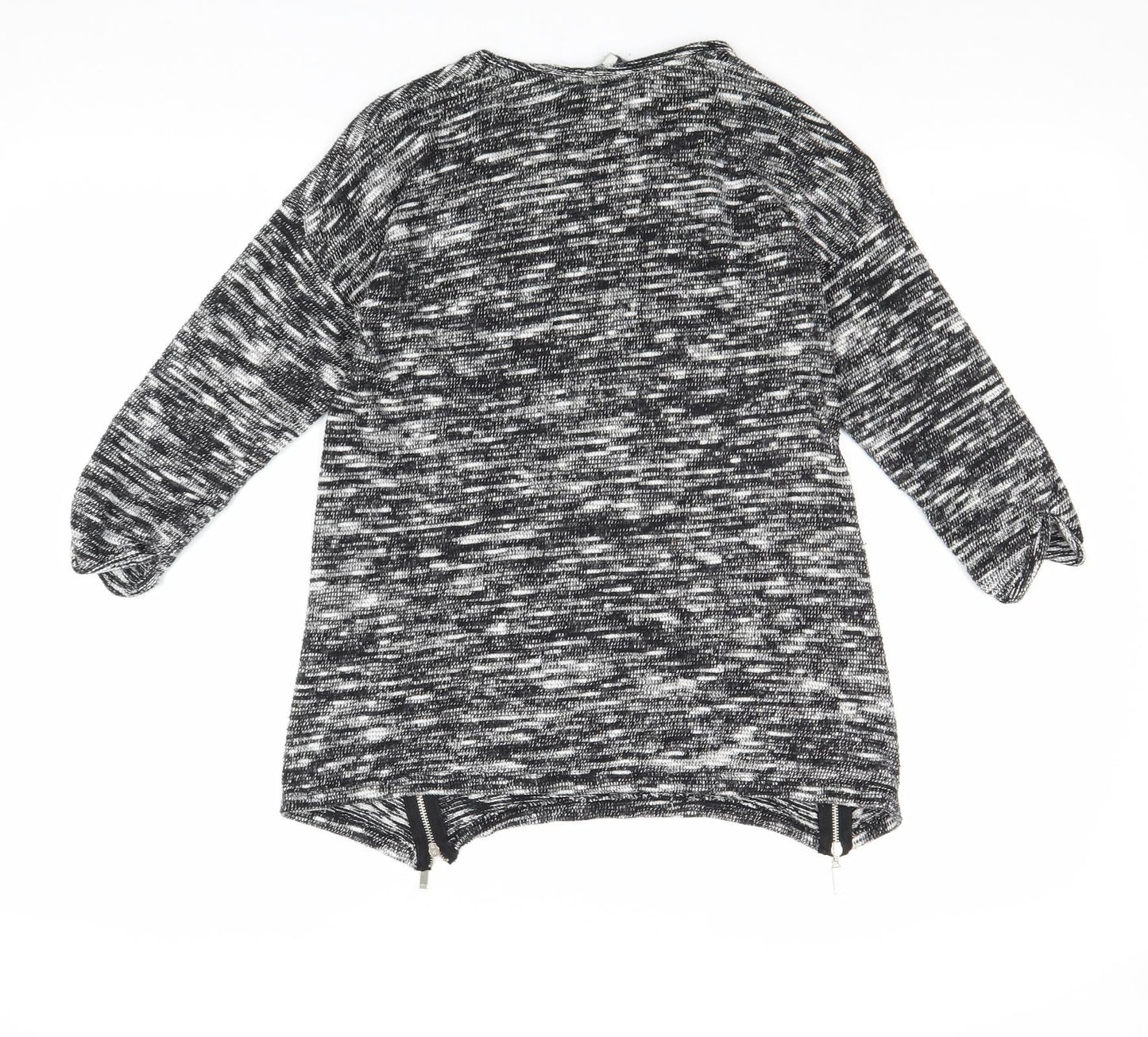 Peacocks Womens Grey Boat Neck Cotton Pullover Jumper Size 8