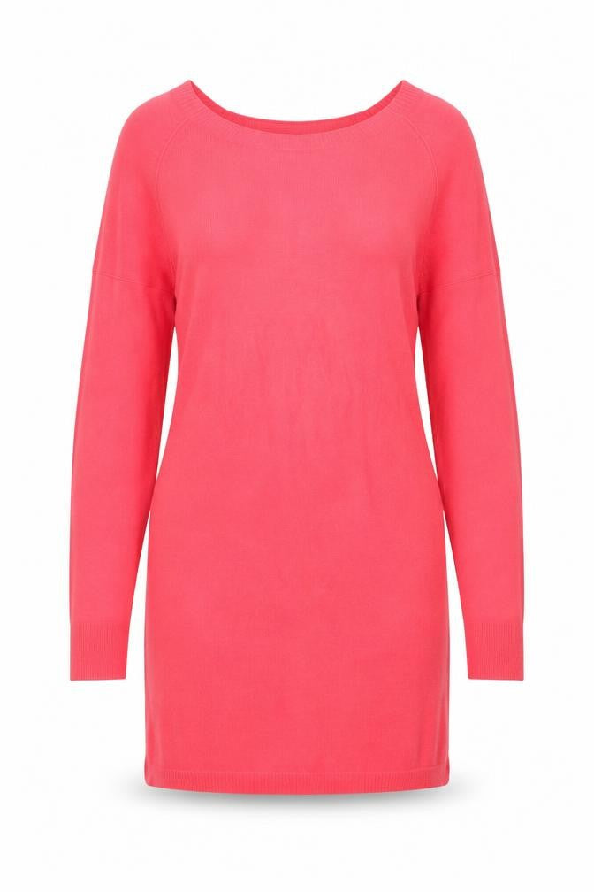 TU Womens Pink Round Neck Acrylic Pullover Jumper Size 8
